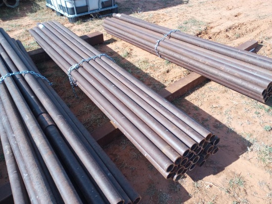 (25) 2 3/8" Metal Post 8Ft Long
