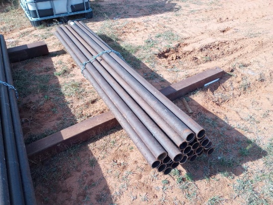 (25) 2 3/8" Metal Post 8Ft Long