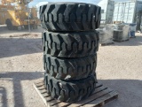 (4) Unused Equipment Wheels w/Foam Filled Tires 15-19.5
