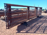(10) Free Standing 24Ft Fence Panels (1) w/ 8Ft Gate