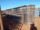 (10) Free Standing 24Ft Fence Panels (1) w/ 12Ft Gate