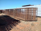 (10) Free Standing 24Ft Fence Panels (1) w/ 8Ft Gate