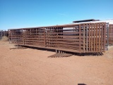 (10) Free Standing 24Ft Fence Panels (1) w/ 10Ft Gate