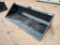 Unused 78? Skid Steer Bucket w/Single Blade