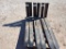 (1) Set Unused 47? Forklift Forks