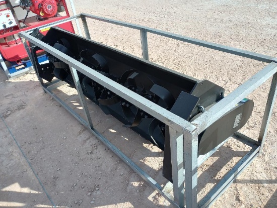 Unused Greatbear 72" Rotary Tiller (Skid Steer Attachment)