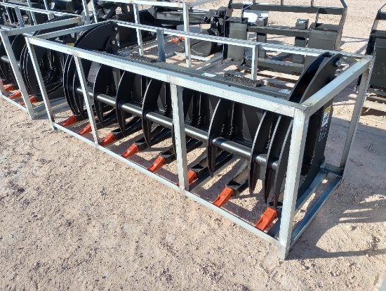 Unused Greatbear 78" Hydraulic Root Grapple (Skid Steer Attachment)
