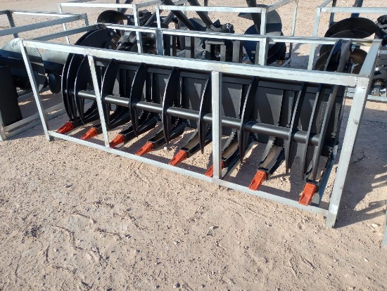 Unused Greatbear 78" Hydraulic Root Grapple (Skid Steer Attachment)