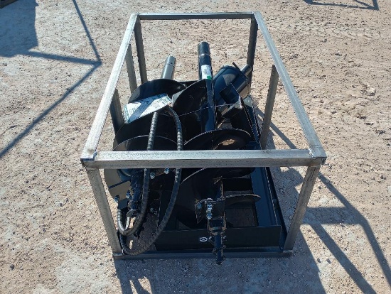 Unused Mower King SSECAG-Y Heavy Duty Skid Steer Auger