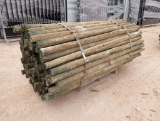Bundle of Green River Wood Fencing Posts