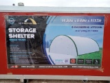 Unused Gold Mountain Storage Shelter W30ft x L40ft x H15ft