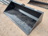 Unused 78? Skid Steer Bucket w/Single Blade