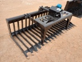 Unused KC Single Cylinder Skeleton Grapple Bucket