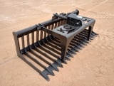 Unused KC Single Cylinder Skeleton Grapple Bucket