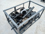 Unused Mower King Heavy Duty Skid Steer Auger