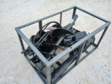 Unused Mower King Heavy Duty Skid Steer Auger