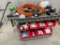 Tool Cart with Misc Makita Tools, Batteries, Tools, Metal Screw and Silicone