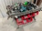 Tool Cart with Makita Tools and Batteries, Misc Metal Screws
