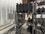 (3) Metal Storage Racks w/ Miscellaneous Pre cut Metal