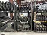 (3) Metal Storage Racks w/ Miscellaneous Pre cut Metal