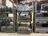 (3) Metal Storage Racks w/ Miscellaneous Pre cut Metal