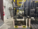 (3) Metal Storage Racks w/ Misc Square Metal Tubing & Angle Iron