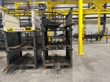 (3) Metal Storage Racks w/ Misc Square Metal Tubing