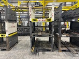 (3) Metal Storage Racks w/ Misc Square Metal Tubing