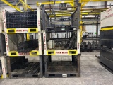 (3) Metal Storage Racks w/ Misc Square Metal Tubing