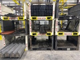 (3) Metal Storage Racks w/ Misc Square Metal Tubing