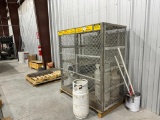 Propane Cylinder Cage w/ 5 Propane Tanks