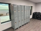 (2) 6 Door Storage Lockers
