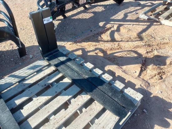 (1) Set Unused 41? Forklift Forks
