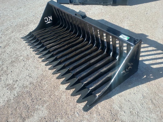 Unused 76'' Skid Steer Skeleton Bucket, High Side