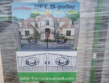 Unused Greatbear 20ft Iron Gate with ''DEER '' Artwork in the Middle Gate Frame