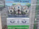 Unused Greatbear 20ft Iron Gate with ''DEER '' Artwork in the Middle Gate Frame