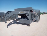 Unused 2024 Puma Gooseneck Roll Off Trailer, (2) Unused Puma Roll Off Bins