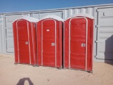 (3) Portable Porta Potties