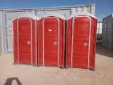 (3) Portable Porta Potties