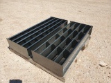 (2) 4Ft Unused Metal Bolt Bins