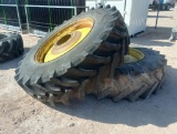 (2) John Deere Duals w/Tires 520/85R42
