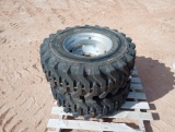 (2) Unused Equipment Wheels w/Tires 14x17.5