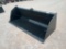 Unused 84? Skid Steer Bucket w/Single Blade