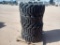 (4) Unused Manlift Wheels w/Tires 355/55D625