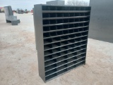 Unused Metal Bolt Bin with Different Size Bins