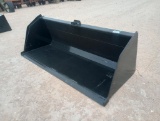 Unused 84? Skid Steer Bucket w/Single Blade