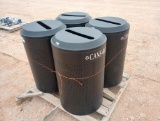 (4) Rubbermaid Commercial Trash Receptacles