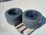 (4) Unused Trailer Wheels w/Tires 215/75R17.5