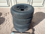 (4) Unused Trailer Wheels w/Tires 235/80R16