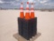 (100) Unused Safety Traffic Cones